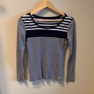 Vineyard Vines Blue and White Stripe Long Sleeve Shirt